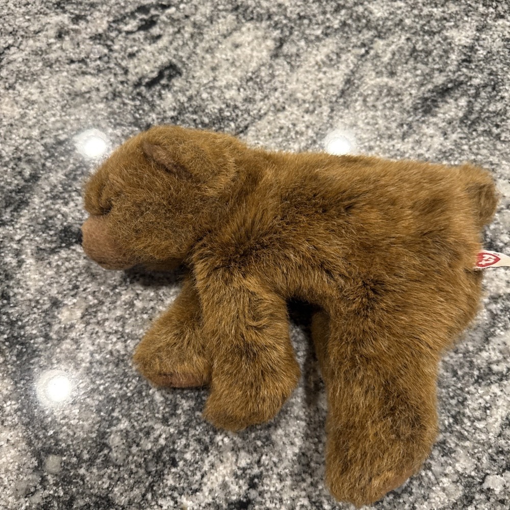 Ty Brown Teddy Bear 10" beanbag plush 1997 - Picture 6 of 14